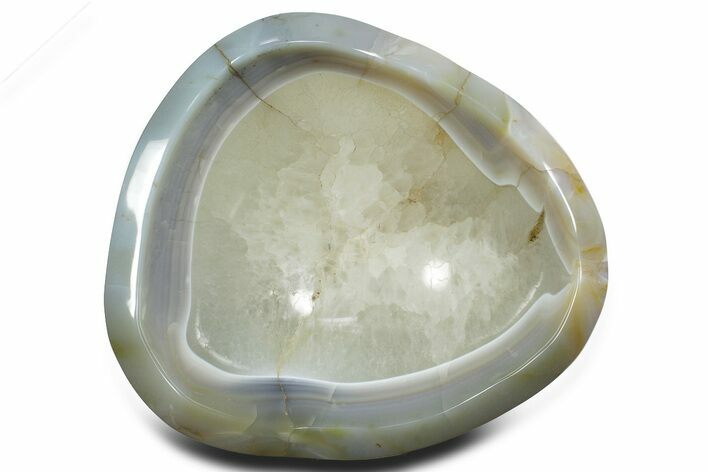 Polished Banded Agate Bowl - Madagascar #355296